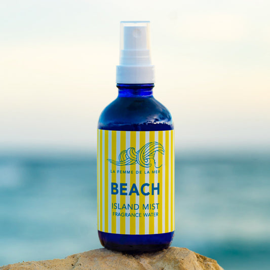 beach scent bottle mist 4 oz front yellow stripes label